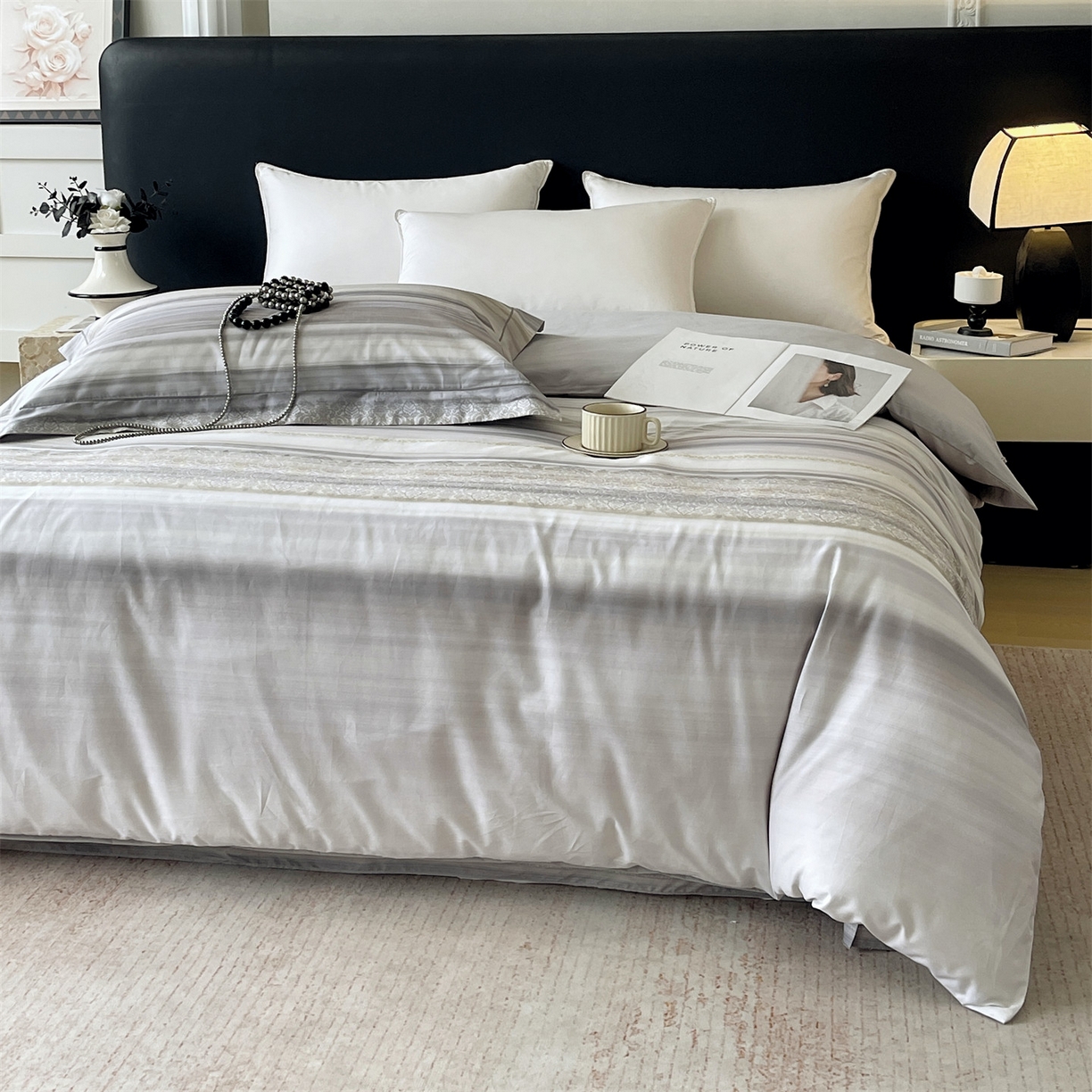 91家纺网 家纺一手货源 找家纺 宝齐莱家纺 2026新款全棉纯棉活性印花单被套被套单件单品被套 时光记忆