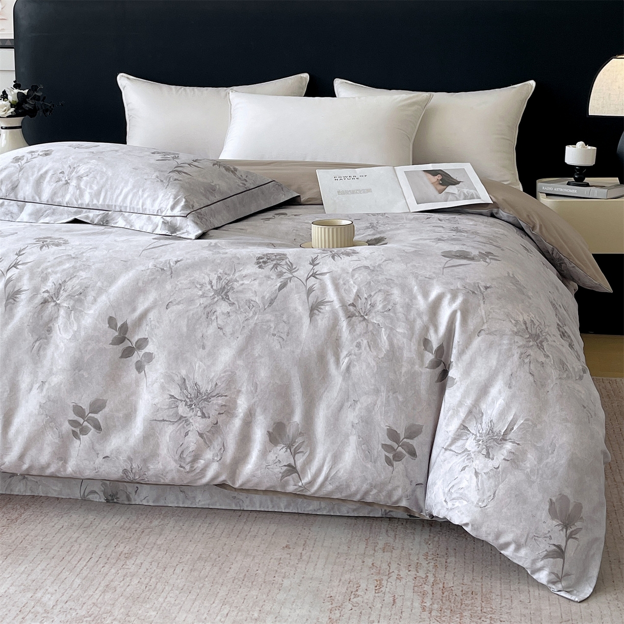 91家纺网 家纺一手货源 找家纺 宝齐莱家纺 2026新款全棉纯棉活性印花单被套被套单件单品被套 忆江南