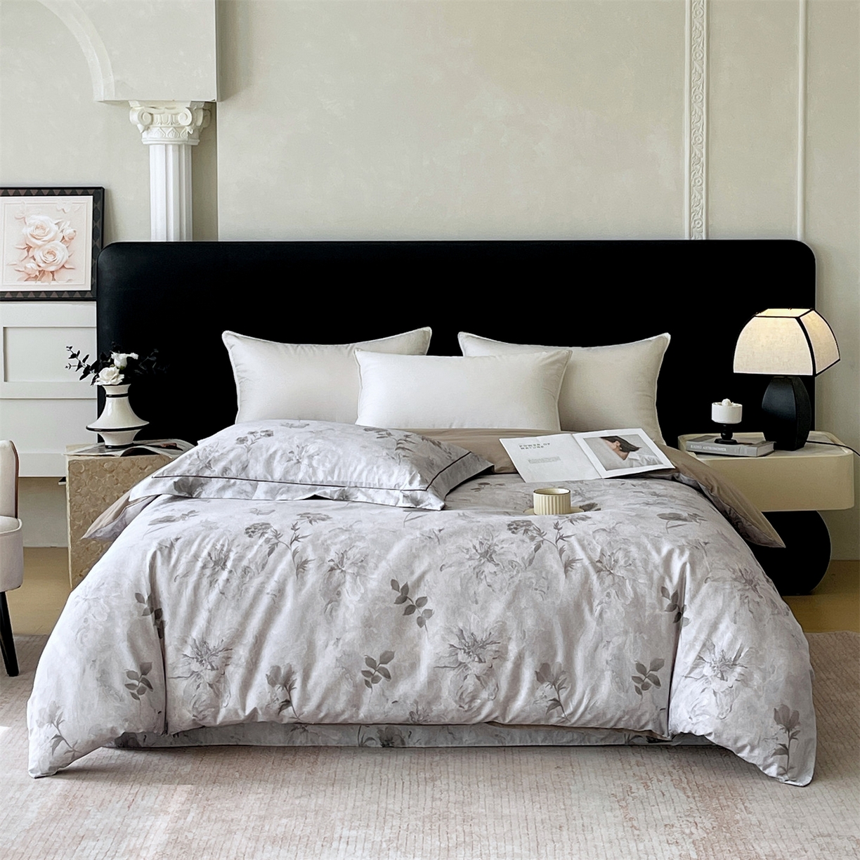 91家纺网 家纺一手货源 找家纺 宝齐莱家纺 2026新款全棉纯棉活性印花单被套被套单件单品被套 忆江南