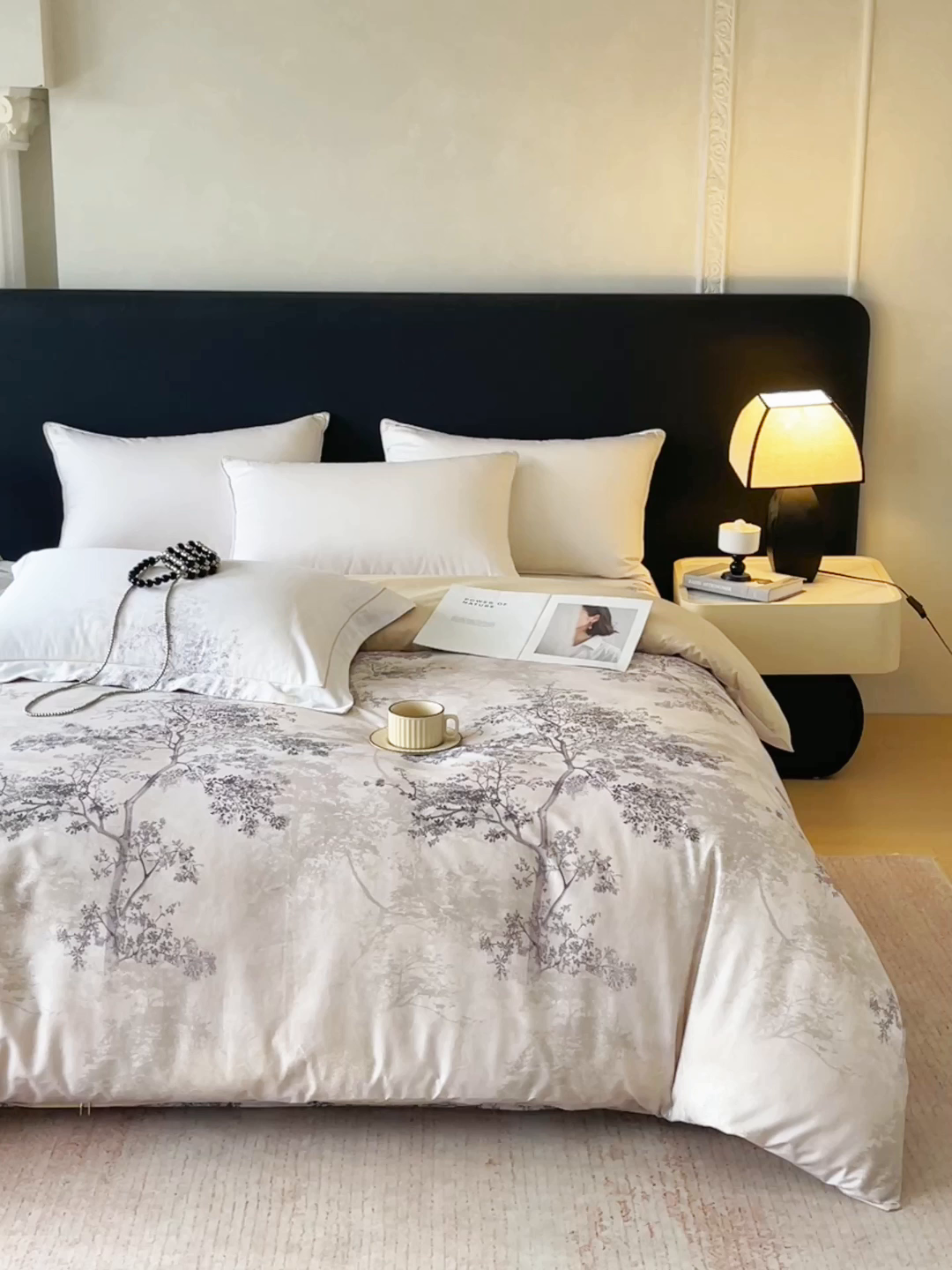 91家纺网 家纺一手货源 找家纺 宝齐莱家纺 2026新款全棉纯棉活性印花单被套被套单件单品被套 月光森林