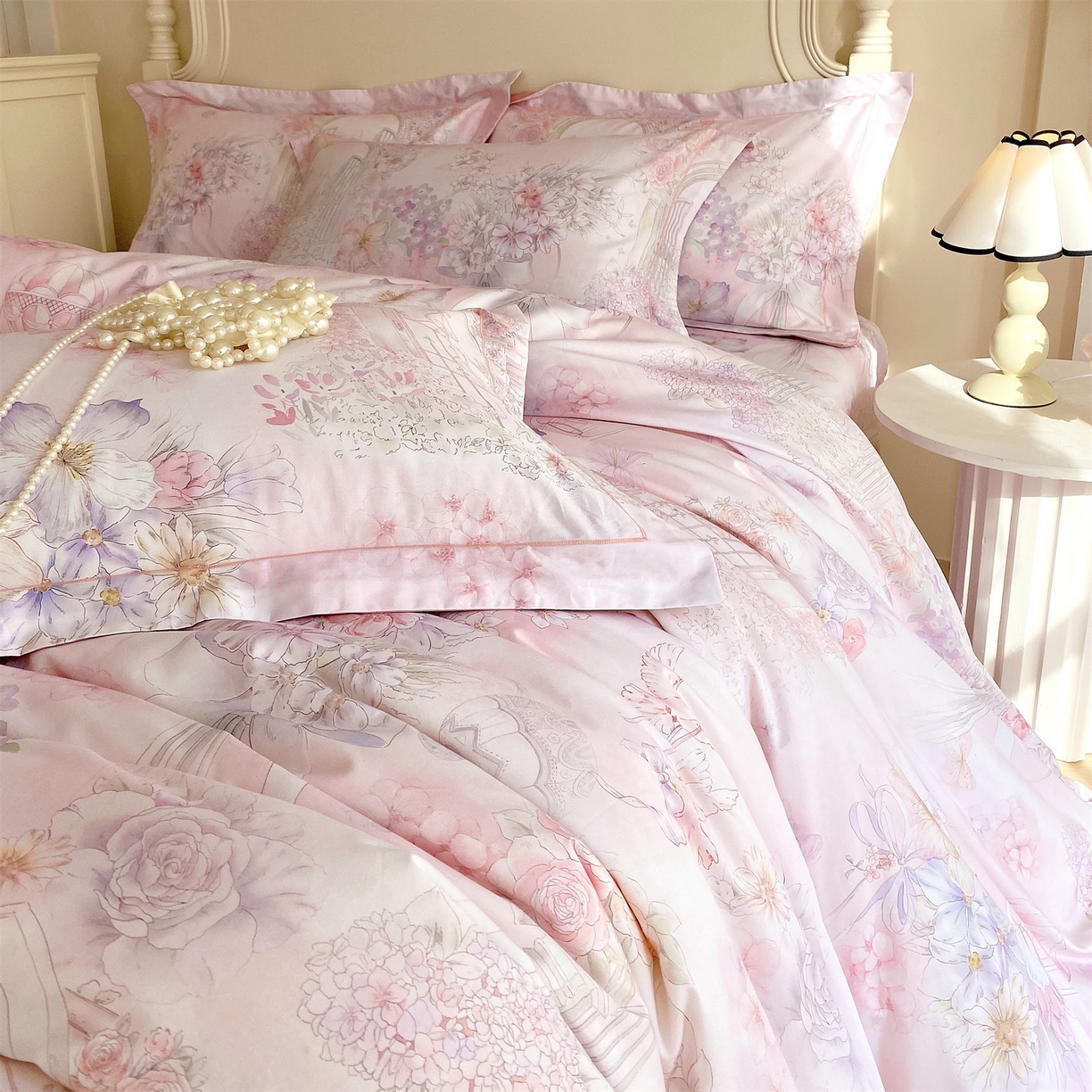 91家纺网 家纺一手货源 找家纺 （总）宝齐莱家纺 2026新款全棉纯棉活性印花四件套