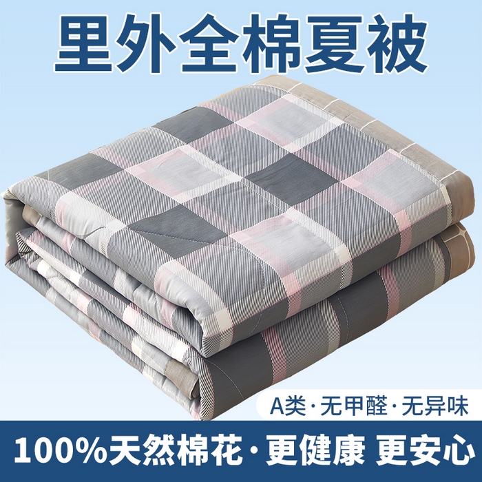 91家纺网 家纺一手货源 找家纺 （总）黛妮雅 2026新款里外全棉印花棉花被纯棉夏被夏凉被空调被 夏被四件套