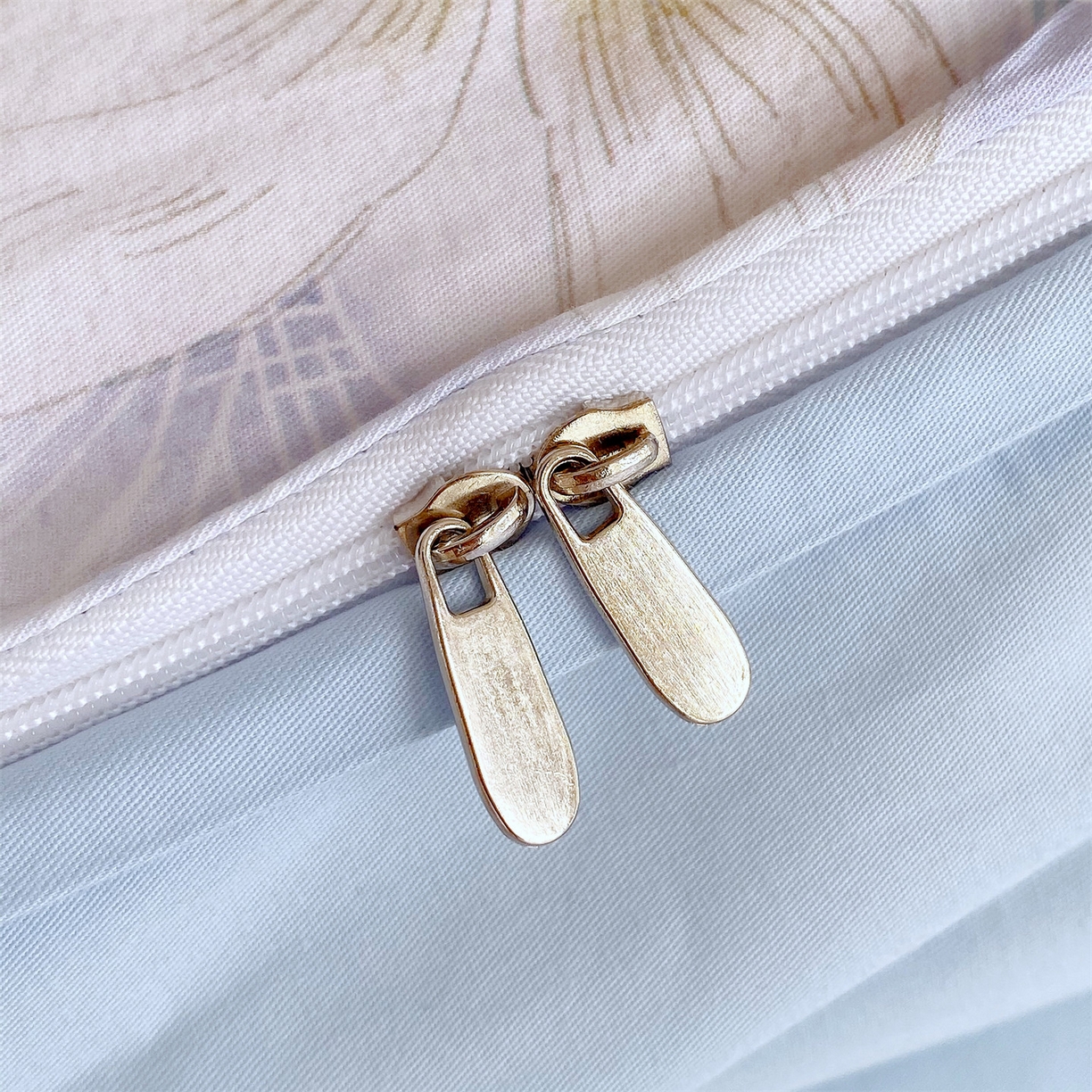 91家纺网 家纺一手货源 找家纺 宝齐莱家纺 2026新款全棉纯棉活性印花四件套 蓝色梦幻