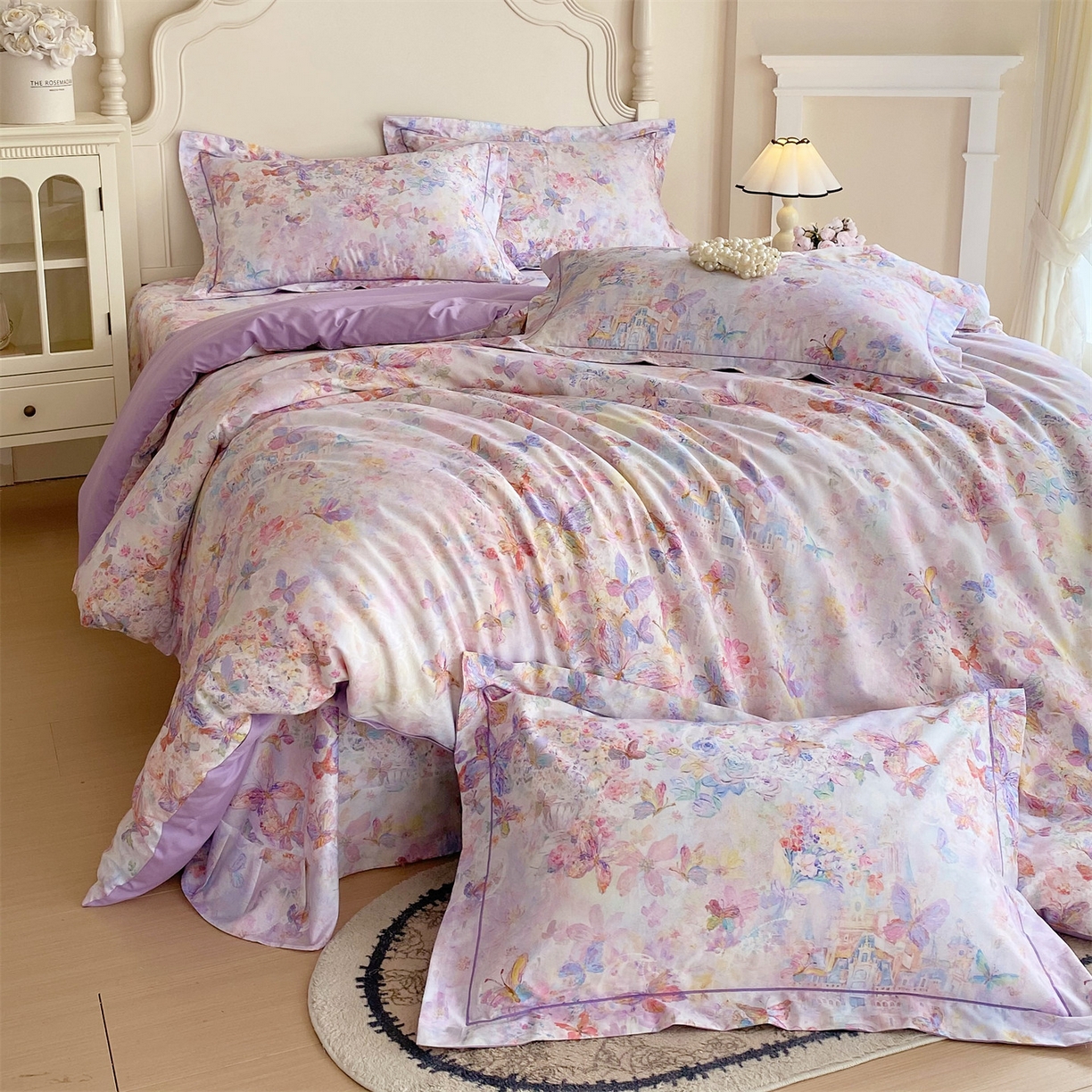 91家纺网 家纺一手货源 找家纺 宝齐莱家纺 2026新款全棉纯棉活性印花四件套 梦幻城堡