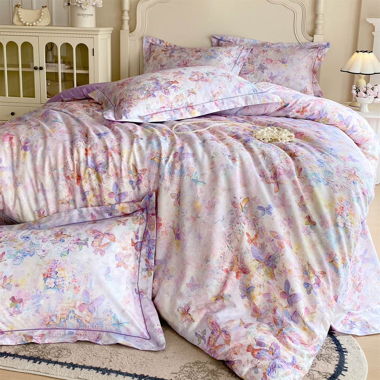 91家纺网 家纺一手货源 找家纺 宝齐莱家纺 2026新款全棉纯棉活性印花四件套 梦幻城堡