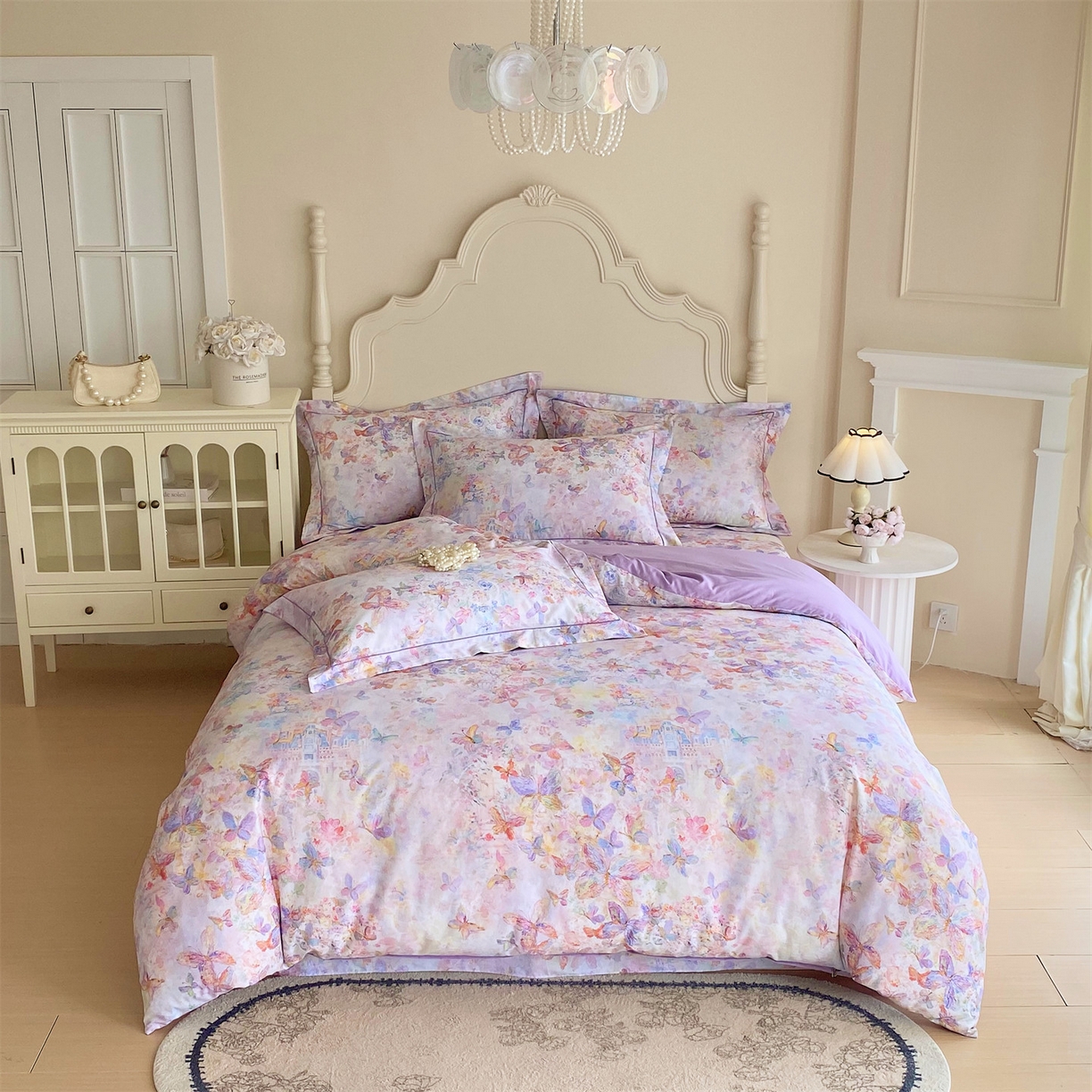 91家纺网 家纺一手货源 找家纺 宝齐莱家纺 2026新款全棉纯棉活性印花四件套 梦幻城堡