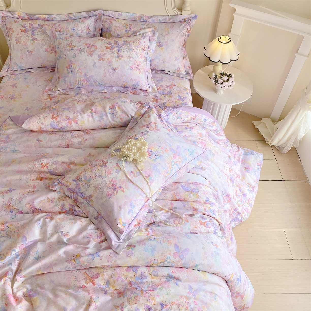 91家纺网 家纺一手货源 找家纺 宝齐莱家纺 2026新款全棉纯棉活性印花四件套 梦幻城堡