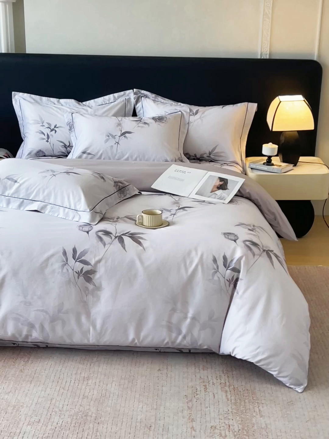 91家纺网 家纺一手货源 找家纺 宝齐莱家纺 2026新款全棉纯棉活性印花四件套 玫瑰的故事