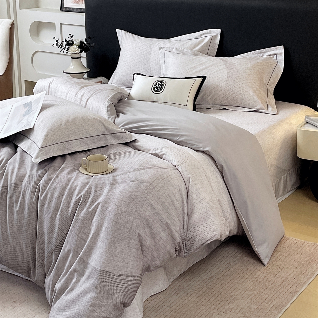 91家纺网 家纺一手货源 找家纺 宝齐莱家纺 2026新款全棉纯棉活性印花四件套 梦想家