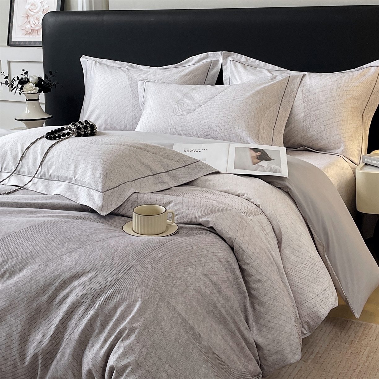 91家纺网 家纺一手货源 找家纺 宝齐莱家纺 2026新款全棉纯棉活性印花四件套 梦想家