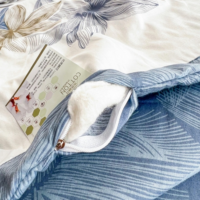 91家纺网 家纺一手货源 找家纺 黛妮雅 2026新款里外全棉印花棉花被纯棉夏被夏凉被空调被 夏被四件套安丽