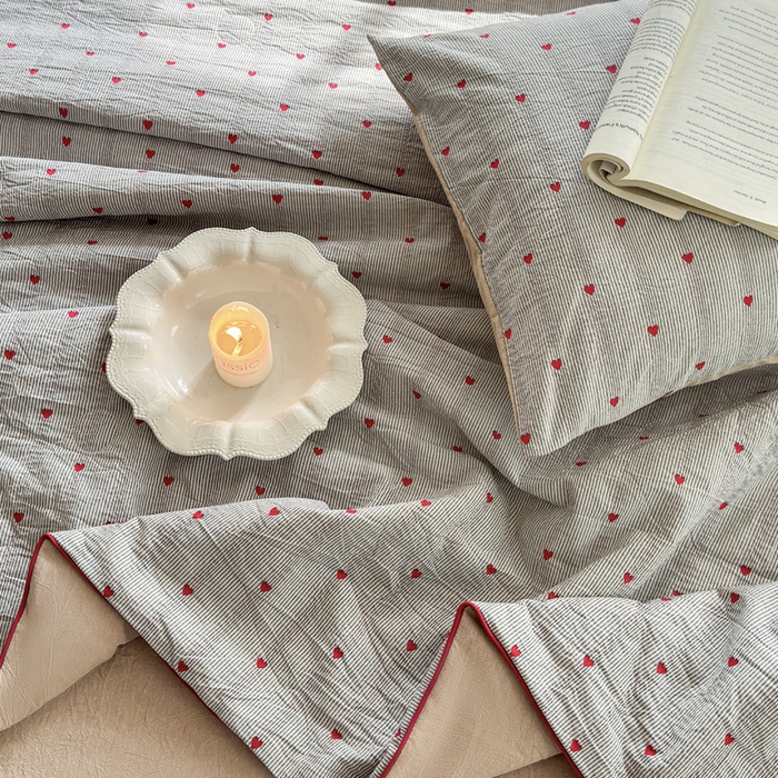 91家纺网 家纺一手货源 找家纺 木楌家居 2026新款全棉提花剪花夏被四件套 清秋意