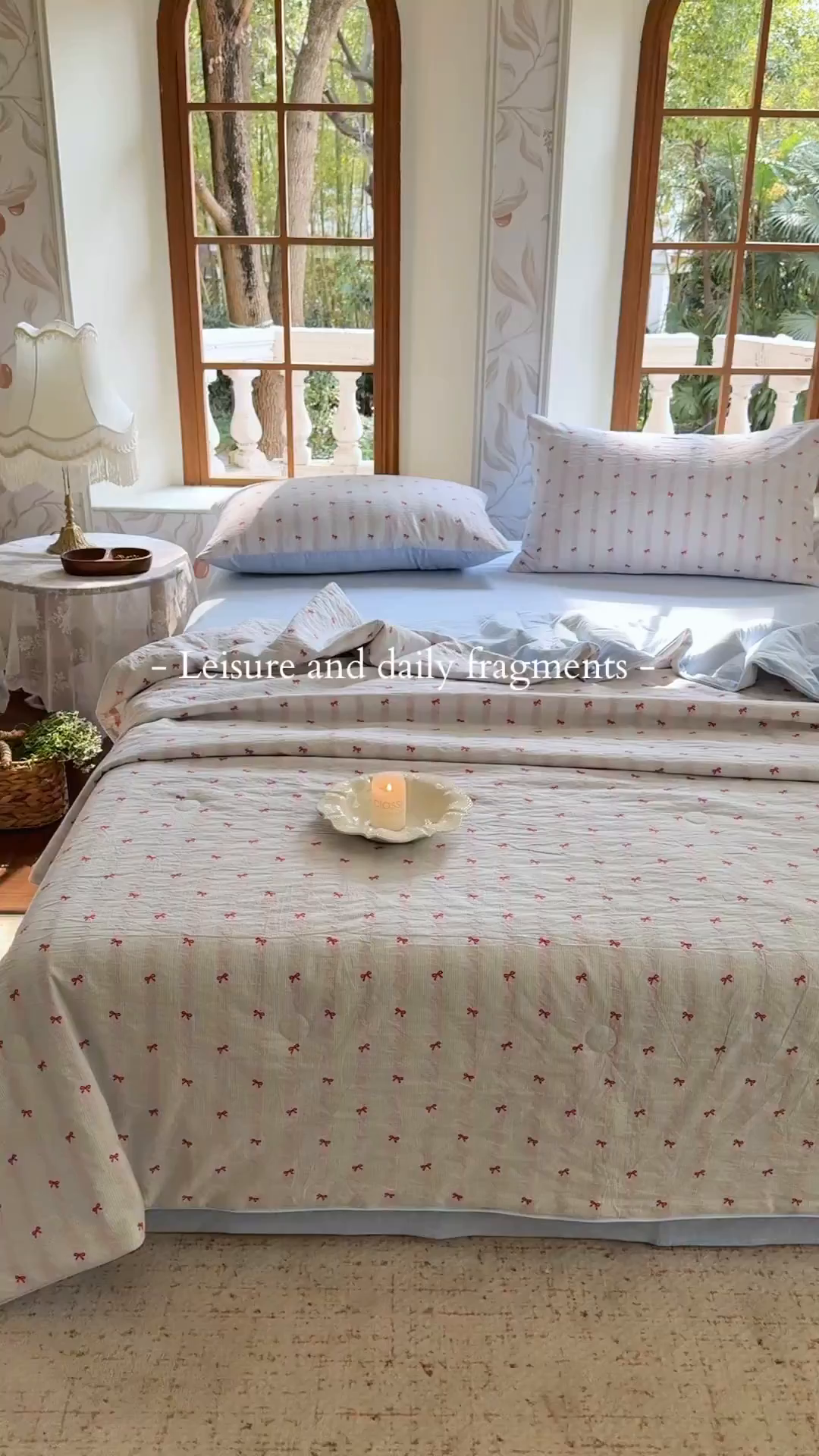 91家纺网 家纺一手货源 找家纺 木楌家居 2026新款全棉提花剪花夏被四件套 向云端