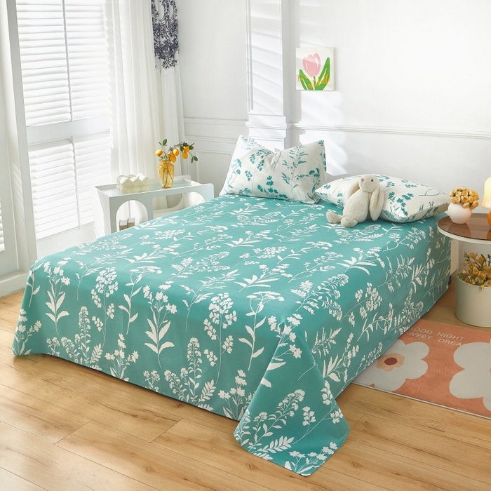 91家纺网 家纺一手货源 找家纺 黛妮雅 2026新款里外全棉印花棉花被纯棉夏被夏凉被空调被 夏被四件套叶叶情深