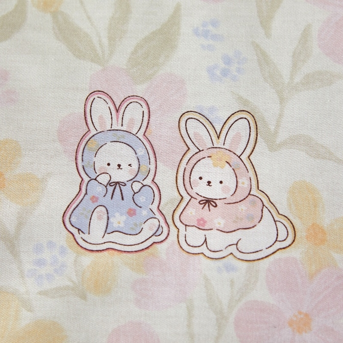 91家纺网 家纺一手货源 找家纺 黛妮雅 2026新款里外全棉印花棉花被纯棉夏被夏凉被空调被 夏被四件套许愿兔