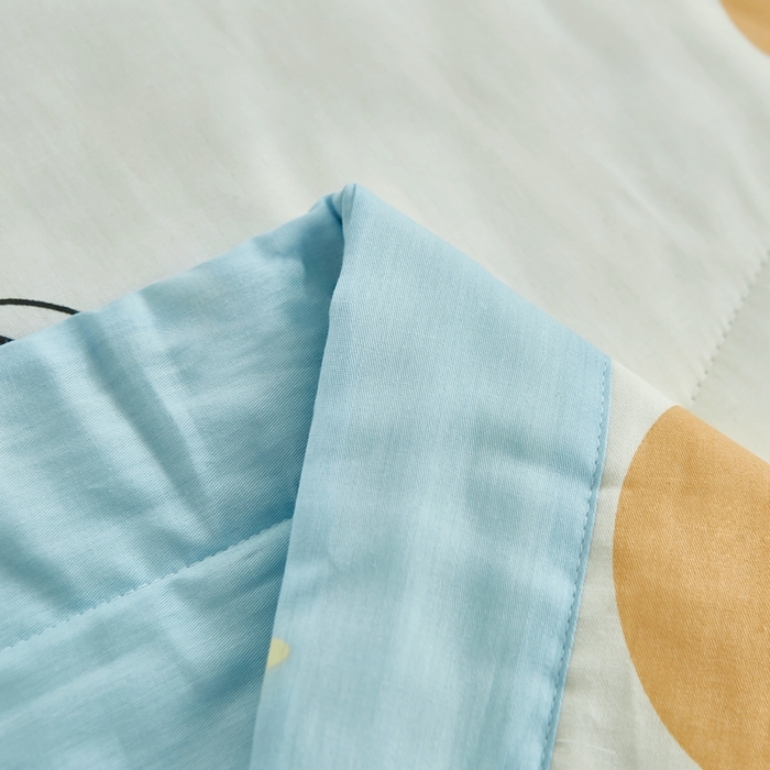 91家纺网 家纺一手货源 找家纺 黛妮雅 2026新款里外全棉印花棉花被纯棉夏被夏凉被空调被 夏被四件套铃兰兔