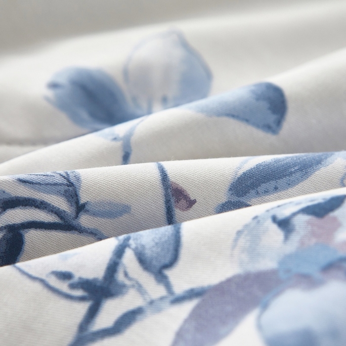 91家纺网 家纺一手货源 找家纺 黛妮雅 2026新款里外全棉印花棉花被纯棉夏被夏凉被空调被 夏被四件套梦兰花