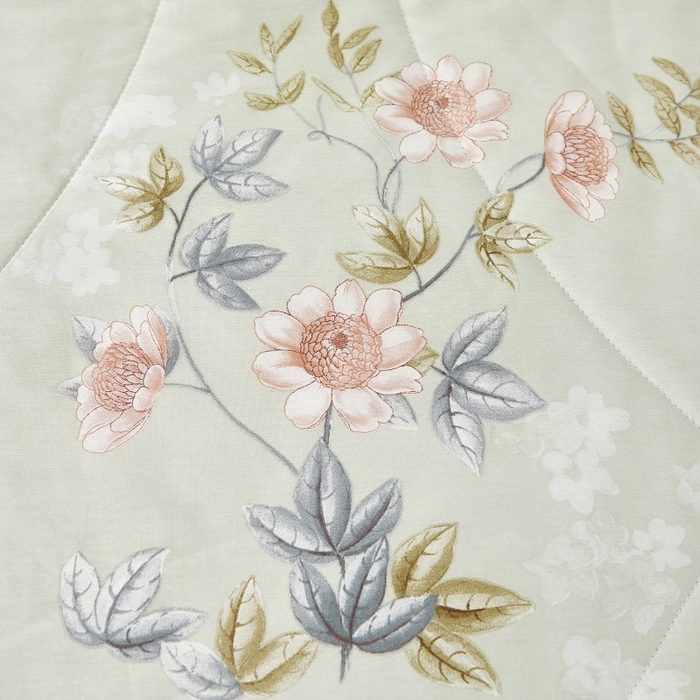 91家纺网 家纺一手货源 找家纺 黛妮雅 2026新款里外全棉印花棉花被纯棉夏被夏凉被空调被 夏被四件套罗娜-绿 