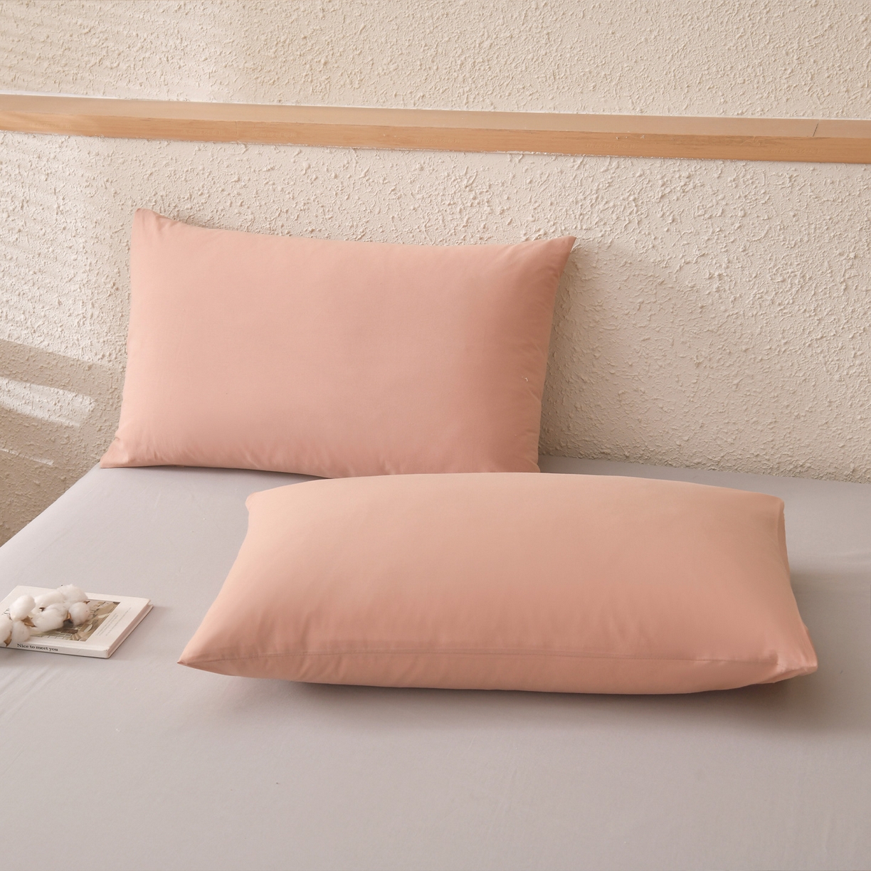 91家纺网 家纺一手货源 找家纺 培童家纺 2026新款全棉色织水洗棉A类棉花夏被可机洗空调被四件套床单枕套 灰粉