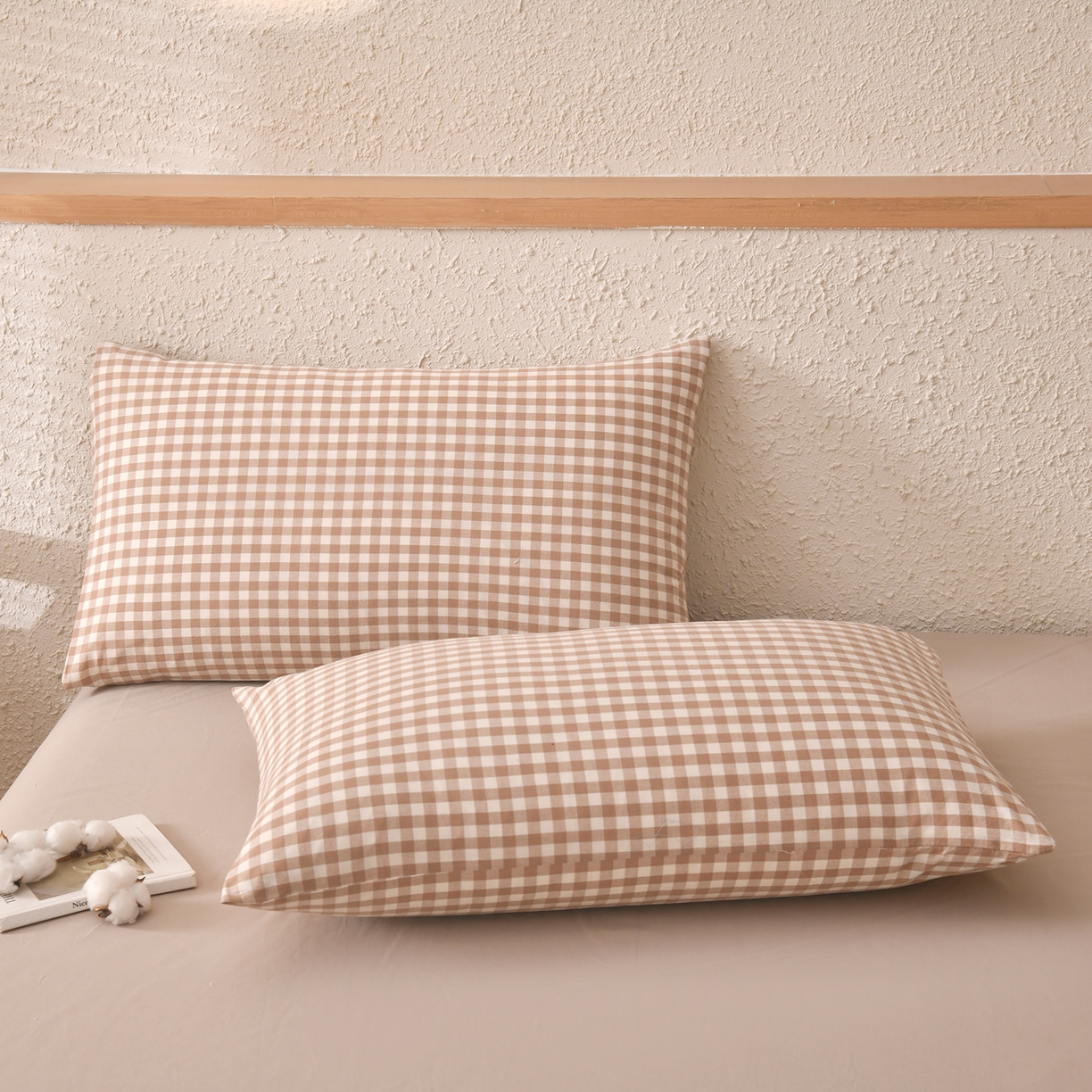 91家纺网 家纺一手货源 找家纺 培童家纺 2026新款全棉色织水洗棉A类棉花夏被可机洗空调被四件套床单枕套 卡小格