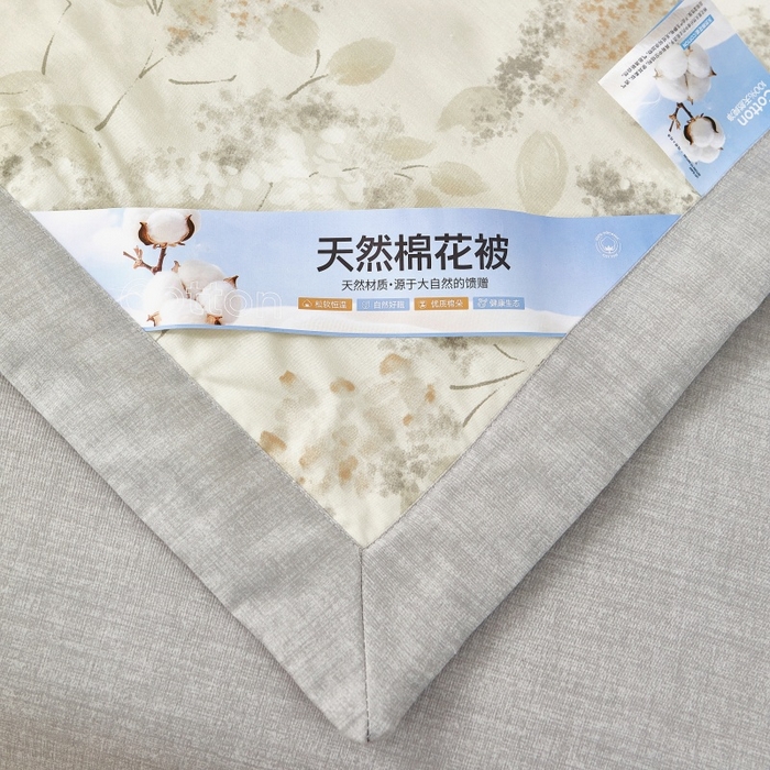 91家纺网 家纺一手货源 找家纺 黛妮雅 2026新款里外全棉印花棉花被纯棉夏被夏凉被空调被 夏被四件套晚秋