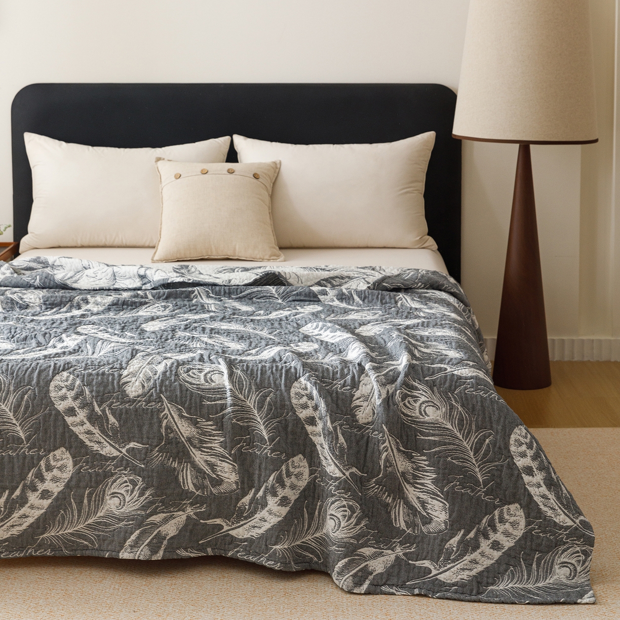 91家纺网 家纺一手货源 找家纺 （总）悦然毛巾被 2026新款外贸全棉三层纱布毛巾被盖毯