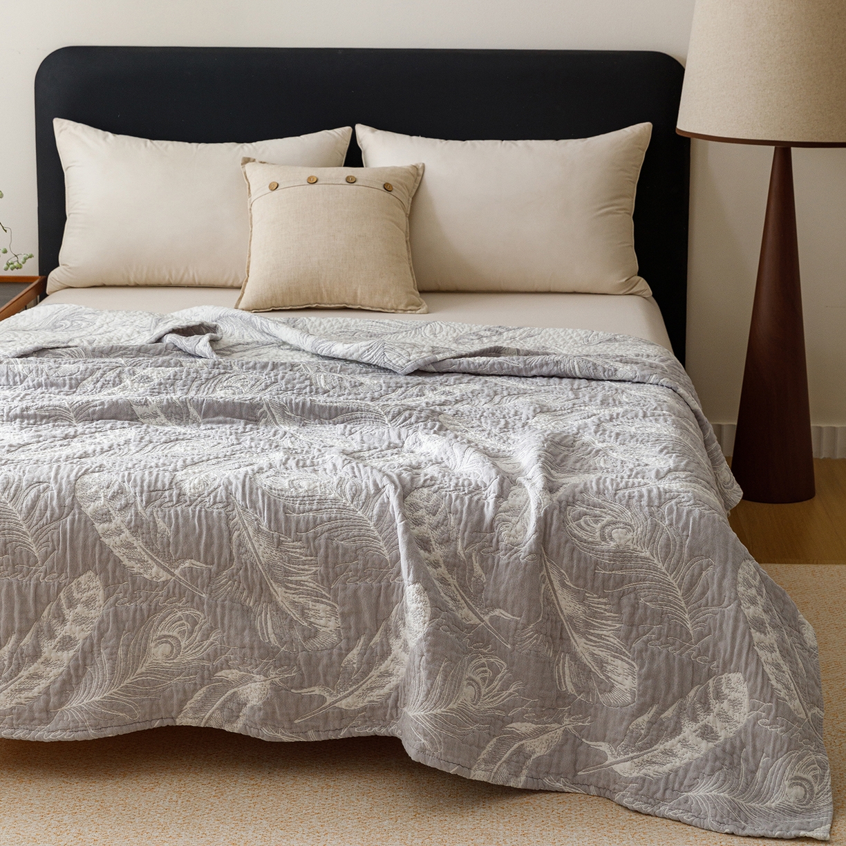 91家纺网 家纺一手货源 找家纺 （总）悦然毛巾被 2026新款外贸全棉三层纱布毛巾被盖毯