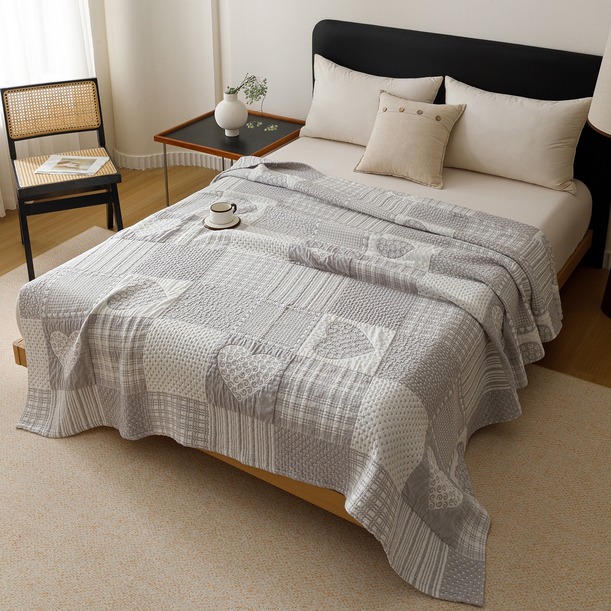 91家纺网 家纺一手货源 找家纺 （总）悦然毛巾被 2026新款外贸全棉三层纱布毛巾被盖毯