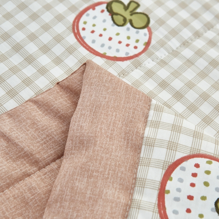 91家纺网 家纺一手货源 找家纺 黛妮雅 2026新款里外全棉印花棉花被纯棉夏被夏凉被空调被 夏被四件套格子草莓咖