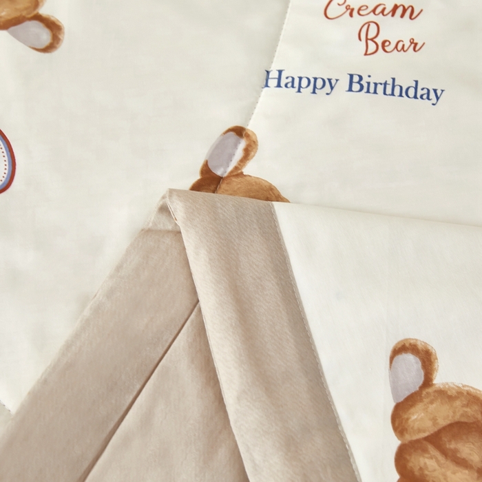 91家纺网 家纺一手货源 找家纺 黛妮雅 2026新款里外全棉印花棉花被纯棉夏被夏凉被空调被 夏被四件套小熊宝贝