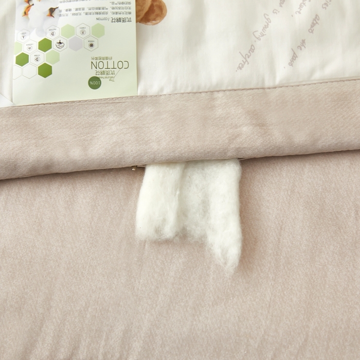 91家纺网 家纺一手货源 找家纺 黛妮雅 2026新款里外全棉印花棉花被纯棉夏被夏凉被空调被 夏被四件套小熊宝贝