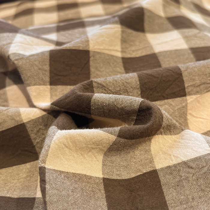 91家纺网 家纺一手货源 找家纺 花漾家居 2026新款无印宿舍简约全棉色织水洗棉毛巾绣四件套 咖中格