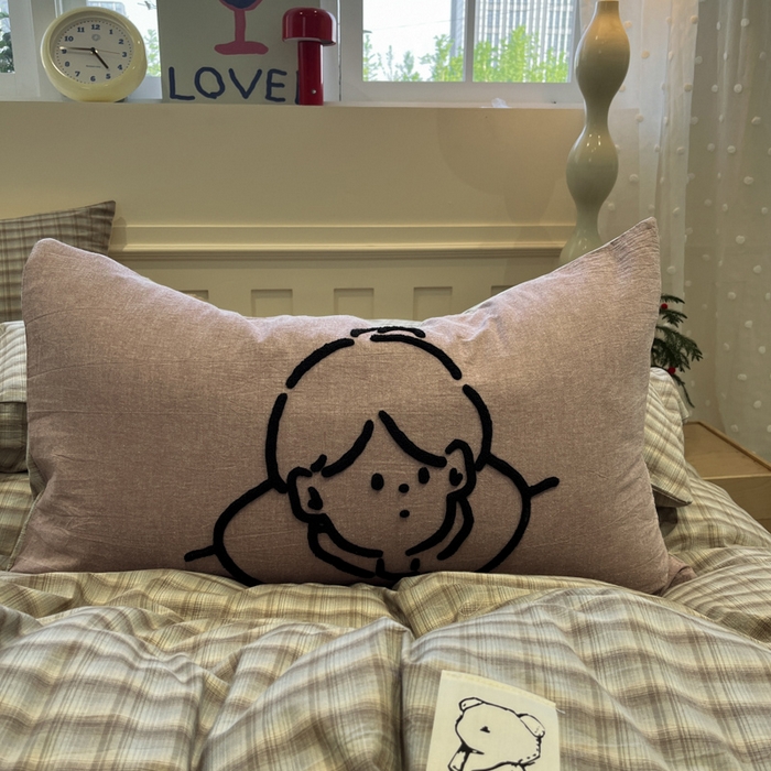 91家纺网 家纺一手货源 找家纺 花漾家居 2026新款无印宿舍简约全棉色织水洗棉毛巾绣四件套 灰咖格