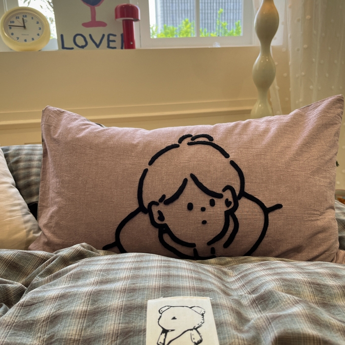 91家纺网 家纺一手货源 找家纺 花漾家居 2026新款无印宿舍简约全棉色织水洗棉毛巾绣四件套 蓝咖格