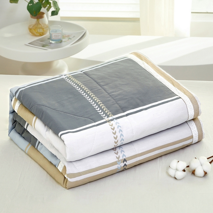 91家纺网 家纺一手货源 找家纺 黛妮雅 2026新款里外全棉印花棉花被纯棉夏被夏凉被空调被 夏被四件套奇幻曲