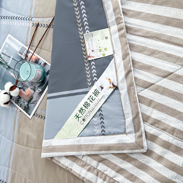 91家纺网 家纺一手货源 找家纺 黛妮雅 2026新款里外全棉印花棉花被纯棉夏被夏凉被空调被 夏被四件套奇幻曲