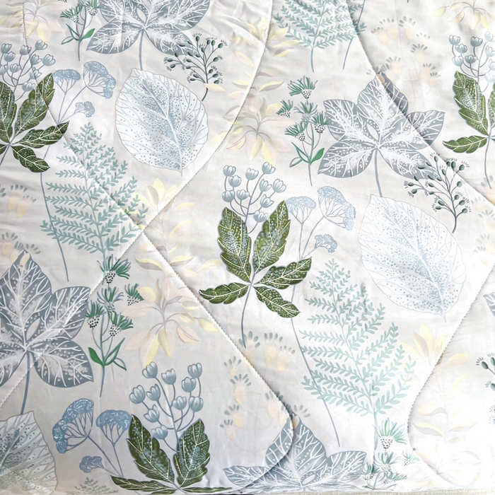 91家纺网 家纺一手货源 找家纺 黛妮雅 2026新款里外全棉印花棉花被纯棉夏被夏凉被空调被 夏被四件套叶初