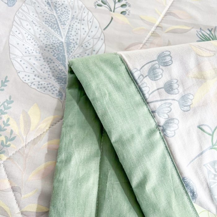 91家纺网 家纺一手货源 找家纺 黛妮雅 2026新款里外全棉印花棉花被纯棉夏被夏凉被空调被 夏被四件套叶初