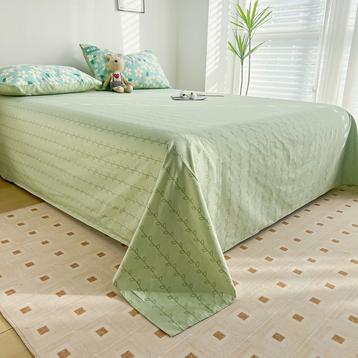 91家纺网 家纺一手货源 找家纺 黛妮雅 2026新款里外全棉印花棉花被纯棉夏被夏凉被空调被 夏被四件套花满城绿