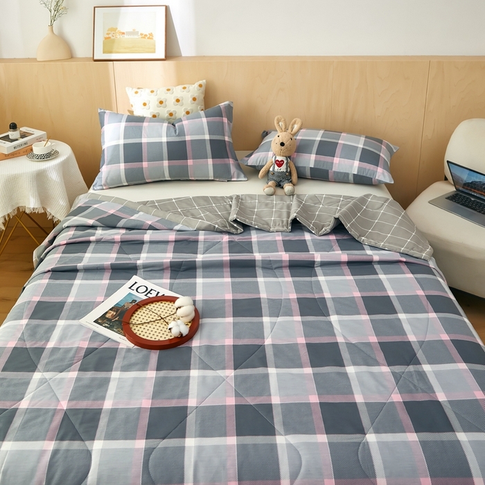 91家纺网 家纺一手货源 找家纺 黛妮雅 2026新款里外全棉印花棉花被纯棉夏被夏凉被空调被 夏被四件套约克