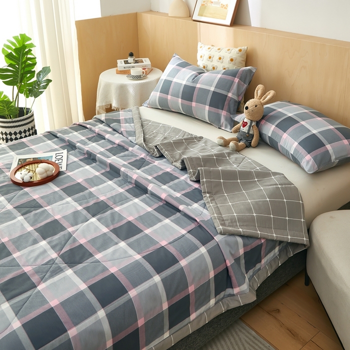 91家纺网 家纺一手货源 找家纺 黛妮雅 2026新款里外全棉印花棉花被纯棉夏被夏凉被空调被 夏被四件套约克