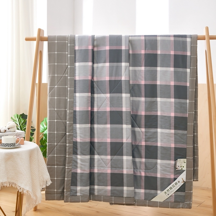 91家纺网 家纺一手货源 找家纺 黛妮雅 2026新款里外全棉印花棉花被纯棉夏被夏凉被空调被 夏被四件套约克