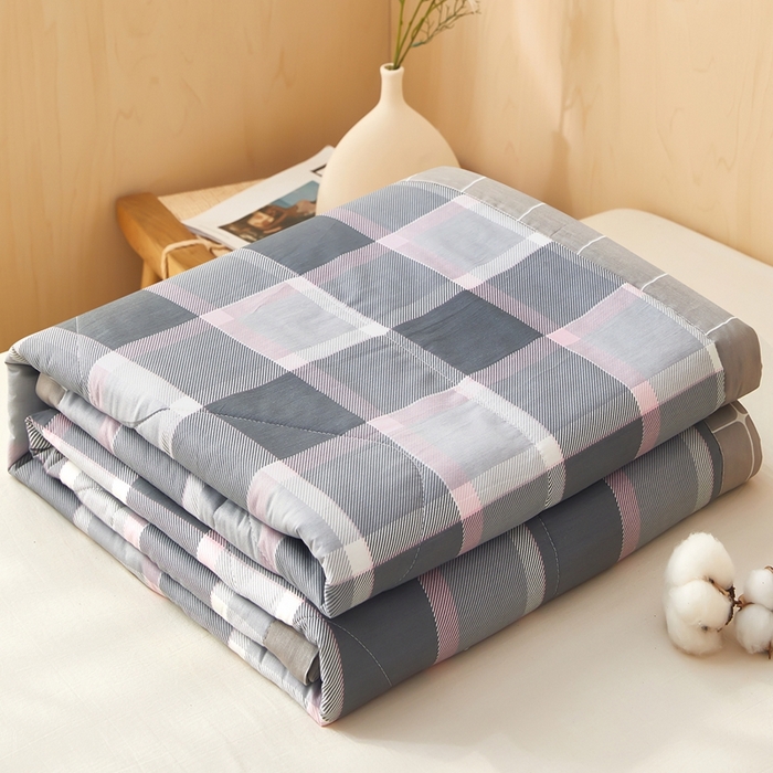 91家纺网 家纺一手货源 找家纺 黛妮雅 2026新款里外全棉印花棉花被纯棉夏被夏凉被空调被 夏被四件套约克