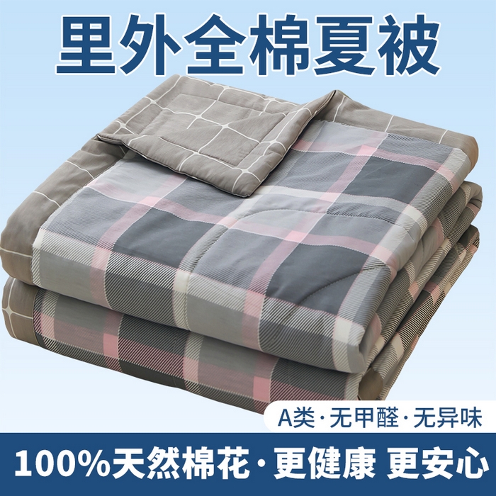 91家纺网 家纺一手货源 找家纺 （总）黛妮雅 2026新款全棉印花棉花被纯棉单件夏被夏凉被空调被 夏被四件套