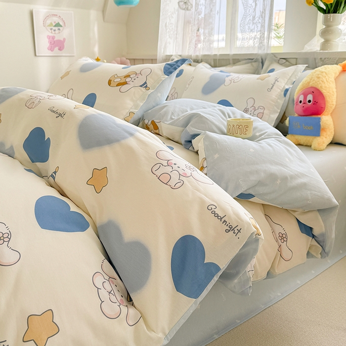 简冠家纺 2026新款12868印花全棉四件套纯棉四件套 美啦德兰