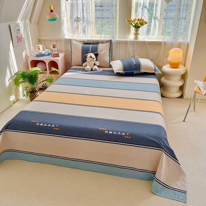 91家纺网 家纺一手货源 找家纺 简冠家纺 2026新款12868印花全棉单被套 级光兰