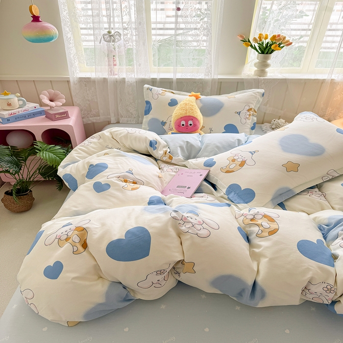 91家纺网 家纺一手货源 找家纺 简冠家纺 2026新款12868印花全棉单被套 美啦德兰