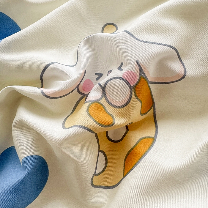 91家纺网 家纺一手货源 找家纺 简冠家纺 2026新款12868印花全棉单被套 美啦德兰