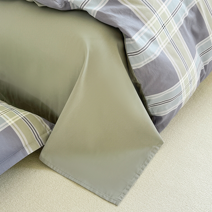 91家纺网 家纺一手货源 找家纺 简冠家纺 2026新款12868印花全棉单被套 青木时光