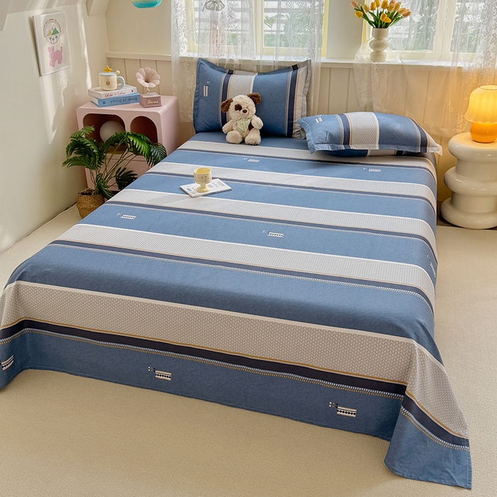 91家纺网 家纺一手货源 找家纺 简冠家纺 2026新款12868印花全棉单被套 时光倒影